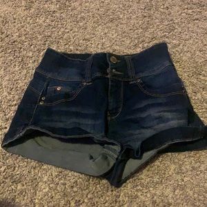 Blue jean shorts